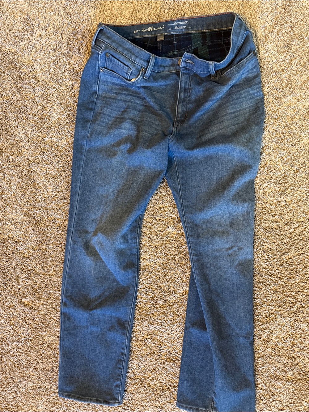 Eddie Bauer Women’s flannel lined jeans.